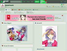 Tablet Screenshot of alexartwork.deviantart.com