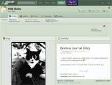 Tablet Screenshot of miss-ducky.deviantart.com