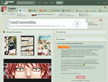 Tablet Screenshot of 13mjvr.deviantart.com