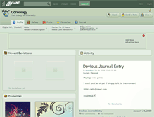 Tablet Screenshot of goreology.deviantart.com