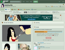 Tablet Screenshot of gothgurl86.deviantart.com