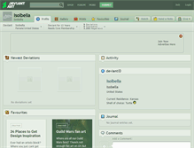 Tablet Screenshot of isolbella.deviantart.com