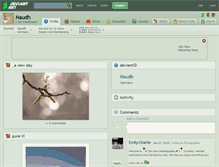 Tablet Screenshot of naudh.deviantart.com