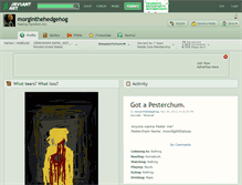Tablet Screenshot of morginthehedgehog.deviantart.com