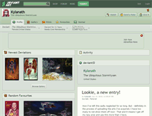 Tablet Screenshot of kylanath.deviantart.com