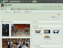 Tablet Screenshot of necrotarch.deviantart.com