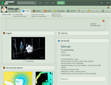 Tablet Screenshot of fallen-girl.deviantart.com