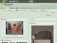 Tablet Screenshot of neonartfreak.deviantart.com