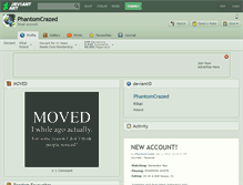 Tablet Screenshot of phantomcrazed.deviantart.com