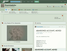 Tablet Screenshot of phoenixkaitofox.deviantart.com