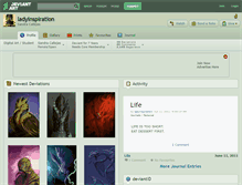 Tablet Screenshot of ladyinspiration.deviantart.com