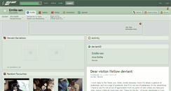 Desktop Screenshot of emilie-san.deviantart.com