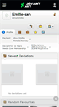 Mobile Screenshot of emilie-san.deviantart.com