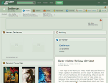 Tablet Screenshot of emilie-san.deviantart.com