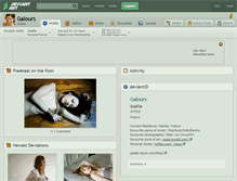 Tablet Screenshot of galours.deviantart.com