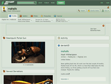 Tablet Screenshot of mahalis.deviantart.com