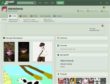 Tablet Screenshot of makotosandy.deviantart.com