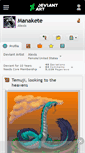 Mobile Screenshot of manakete.deviantart.com