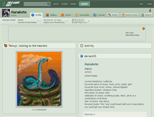 Tablet Screenshot of manakete.deviantart.com