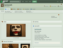 Tablet Screenshot of benhemoth.deviantart.com