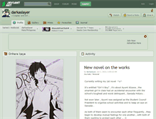 Tablet Screenshot of darkaslayer.deviantart.com