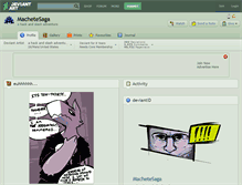 Tablet Screenshot of machetesaga.deviantart.com