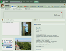 Tablet Screenshot of bandiit.deviantart.com