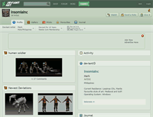 Tablet Screenshot of insomiainc.deviantart.com