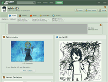 Tablet Screenshot of kalvin123.deviantart.com