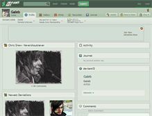 Tablet Screenshot of galeb.deviantart.com