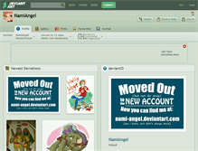 Tablet Screenshot of namiangel.deviantart.com