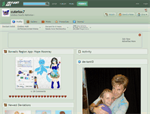 Tablet Screenshot of cutefox7.deviantart.com