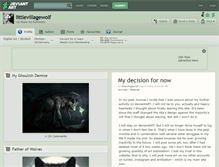 Tablet Screenshot of littlevillagewolf.deviantart.com