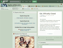 Tablet Screenshot of equine-artists-list.deviantart.com