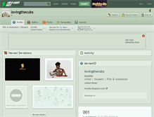 Tablet Screenshot of lovingthecubs.deviantart.com