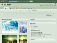 Tablet Screenshot of jc-chrysalis.deviantart.com
