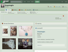 Tablet Screenshot of dreamingon.deviantart.com