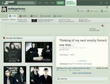 Tablet Screenshot of motleyprincess.deviantart.com