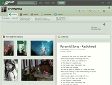 Tablet Screenshot of eryrmartina.deviantart.com