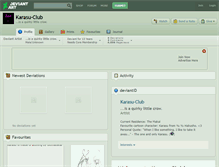 Tablet Screenshot of karasu-club.deviantart.com