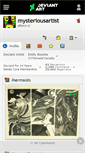 Mobile Screenshot of mysteriousartist.deviantart.com