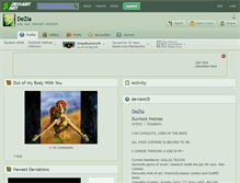 Tablet Screenshot of dezia.deviantart.com