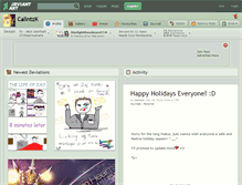 Tablet Screenshot of calintzk.deviantart.com