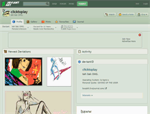 Tablet Screenshot of clicktoplay.deviantart.com