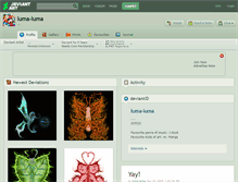 Tablet Screenshot of luma-luma.deviantart.com
