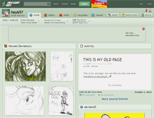 Tablet Screenshot of hey657.deviantart.com