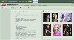 Desktop Screenshot of monsterhighdolls.deviantart.com