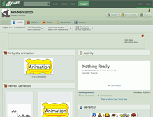 Tablet Screenshot of mo-nentendo.deviantart.com