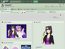 Tablet Screenshot of caracat47.deviantart.com