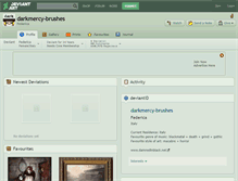 Tablet Screenshot of darkmercy-brushes.deviantart.com